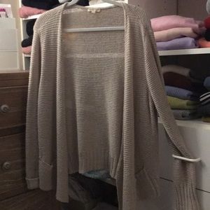Eileen Fisher open front cardigan L
